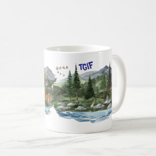 Personalise Mountain High Wildlife Coffee Mug
