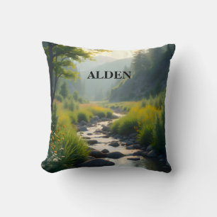 Personalise Mountains Creek Cushion