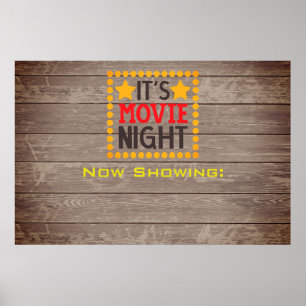 Personalise Movie Night Poster