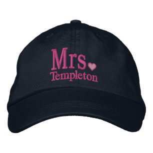 Personalise Mr & Mrs Embroidery Embroidered Cap