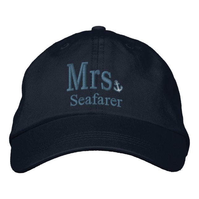 Personalise Mr & Mrs Embroidery Embroidered Cap (Front)