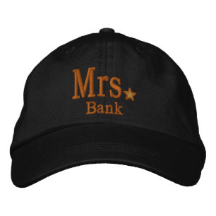 Personalise Mr & Mrs Embroidery Embroidered Cap