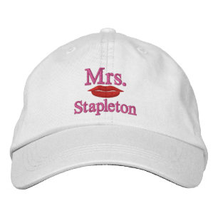 Personalise Mr & Mrs Embroidery Embroidered Cap
