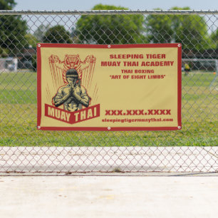 Personalise Muay Thai Martial Arts School Large Banner