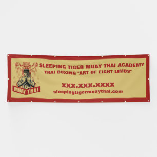 Personalise Muay Thai Martial Arts School Large Banner