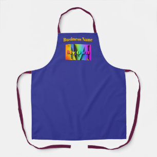 Personalise My Own Cafe Coffee Shop Deep Blue   Apron
