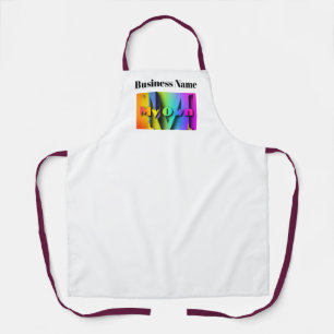Personalise My Own Cafe Coffee Shop White Apron
