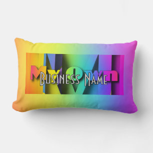 Personalise My Own Rainbow Promotion Lumbar Cushion