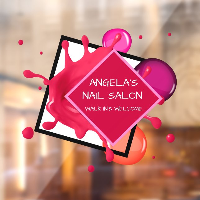 Personalise Nail Salon Spa Shop Front (Sheet 2)