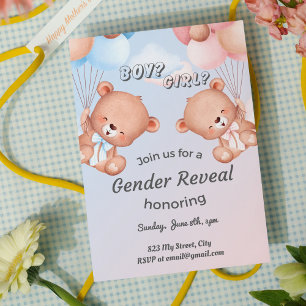 Personalise Name 2024 Gender Reveal Holiday Card