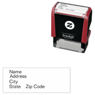 Personalise Name And Address Self-inking Stamp