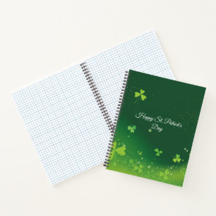 Personalise Name And Photo St. Patrick's Day Green Notebook