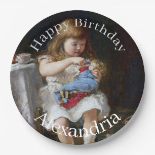 Personalise Name Anxious little mother Paper Plate