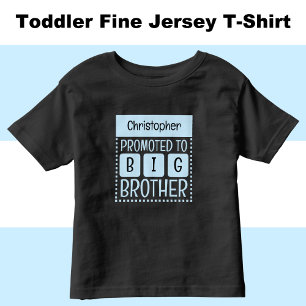 Personalise name big brother blue toddler T-Shirt