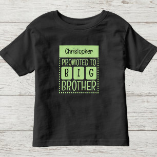 Personalise name big brother green toddler T-Shirt