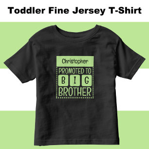 Personalise name big brother green toddler T-Shirt