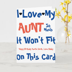 Personalise Name Birthday Card from Child