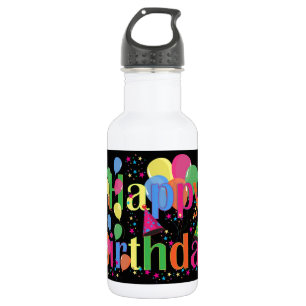 Personalise Name Birthday Party Celebration Art 532 Ml Water Bottle