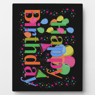 Personalise Name Birthday Party Celebration Art Plaque