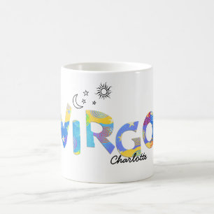 Personalise Name-Fun VIRGO Birthday Zodiac Mug