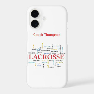 Personalise Name Lacrosse Coach Thanks Words