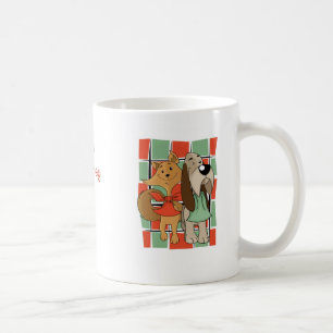 Personalise Name Mr. Mrs. Married Heart Date Dogs Coffee Mug