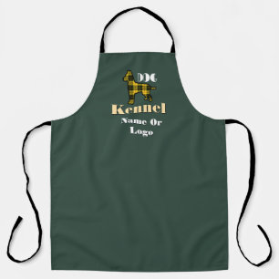 Personalise Name Or Logo Dog Kennel Dk Green  Apron