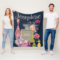 Personalise Name Perfume Bottles Pink Floral