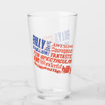 Personalise Name Positive Affirmations USA flag