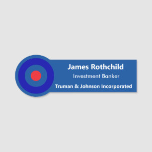Personalise Name Tag Add YOUR Logo Magnet Back