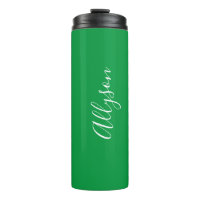 Personalise Name Wht Script Vertical, Kelley Green