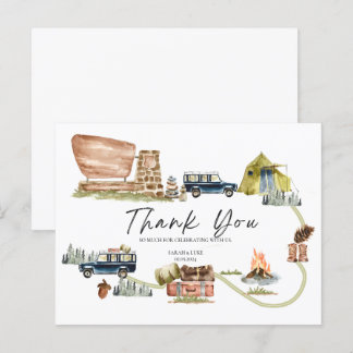 Personalise National Park Party Thank You Card
