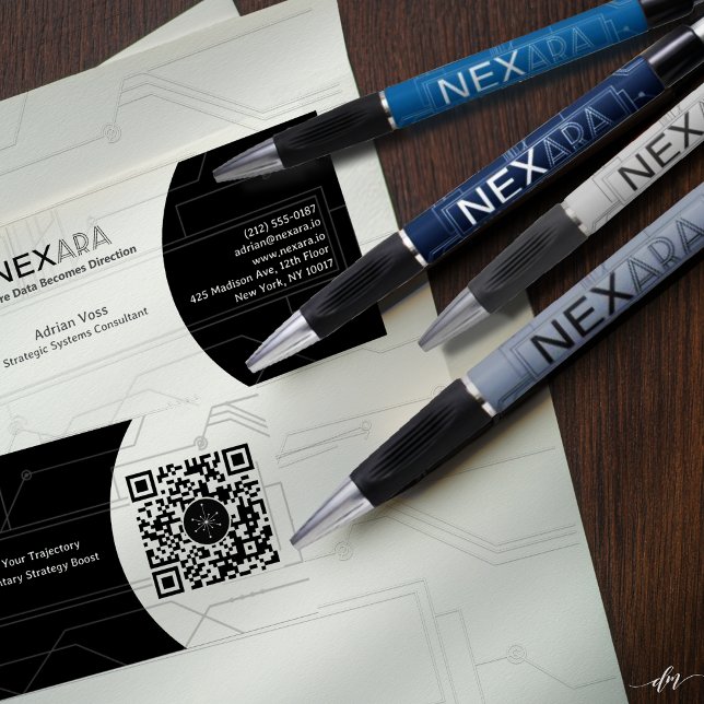 Personalise Networking Pens (Premium branded pens with matching cards, ideal for corporate events and networking kits)