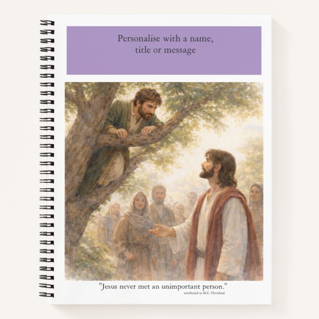 Personalise: No unimportant person Notebook (Front)
