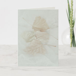 Personalise note birthday text leaf leaves card