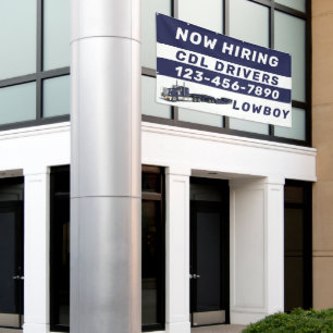 Personalise Now Hiring Lowboy CDL Drivers Large Banner