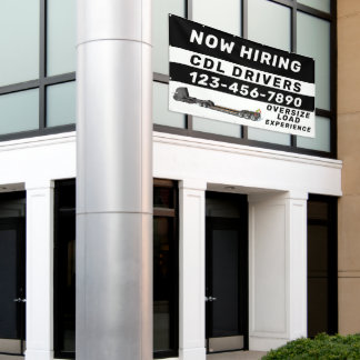 Personalise Now Hiring Oversize Load CDL Drivers Banner