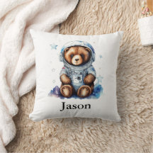Personalise Nursery Kids Room Astronaut Bear