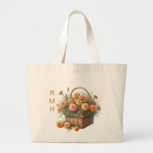 Personalise October Marigold Tote Bag