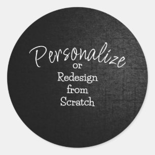 Personalise or Create from Scratch - Classic Round Sticker