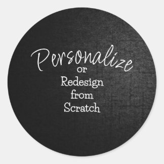 Personalise or Create from Scratch - Classic Round Sticker