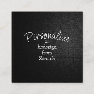 Personalise or Create from Scratch - Square Business Card