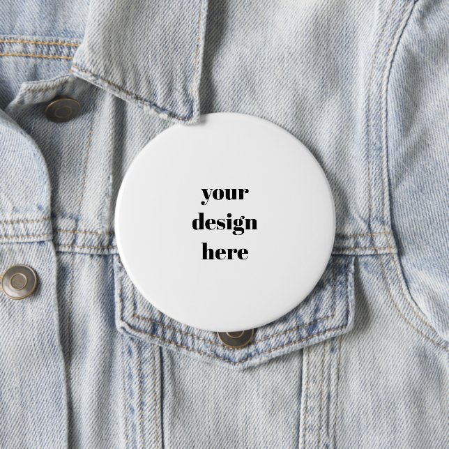 Personalise or Customise  10 Cm Round Badge (In Situ)