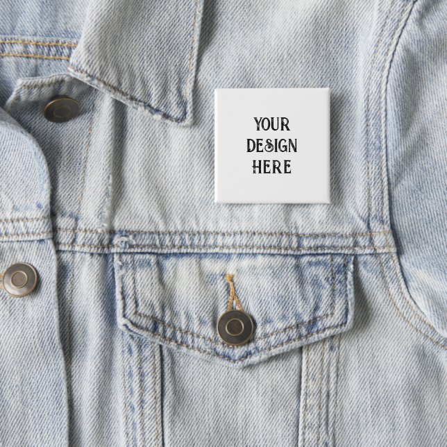 Personalise or Customise  15 Cm Square Badge (In Situ)
