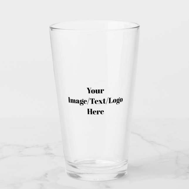 Personalise or Customise Blank Templates Glass (Front)