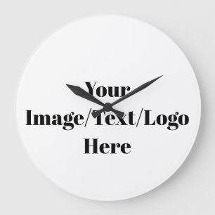 Personalise or Customise Blank Templates Large Clock
