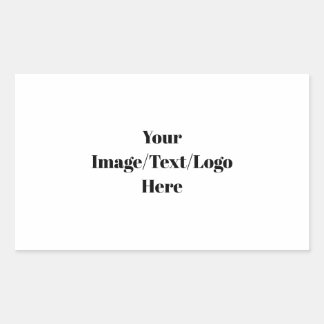 Personalise or Customise Blank Templates Rectangular Sticker