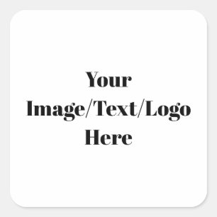 Personalise or Customise Blank Templates Square Sticker