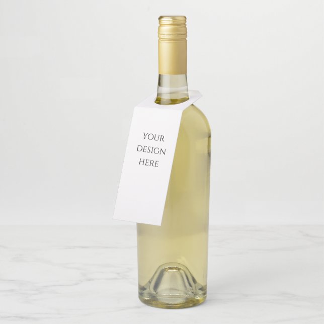 Personalise or Customise  Bottle Tag (Angled)