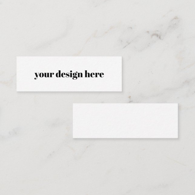 Personalise or Customise  Calling Card (Front/Back)